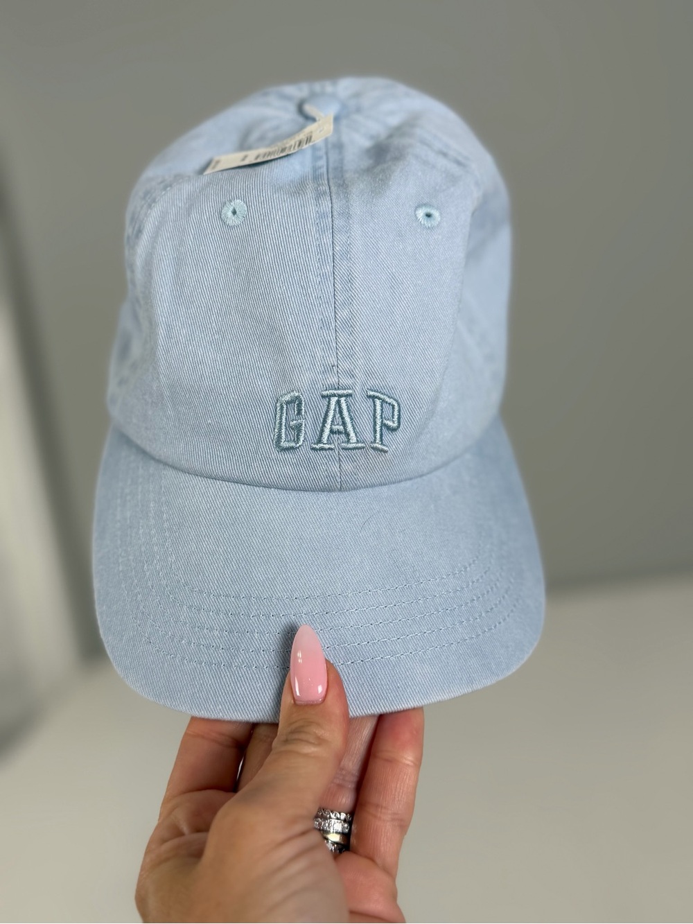 GAP washed blue logo baseball cap hat NEW adult one size